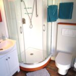 Over-sized Bathroom in a Tiny House Container